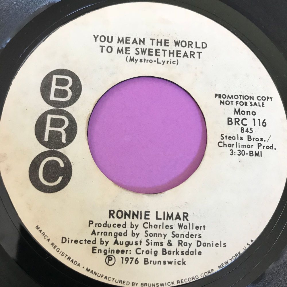 Ronnie Limar-You mean the world to me sweetheart-BRC WD E+