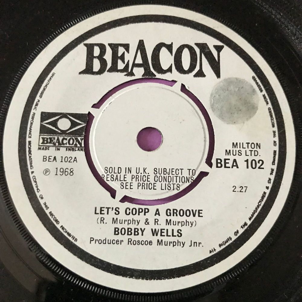 Bobby Wells-let's cop a groove-UK Beacon Demo stkr E
