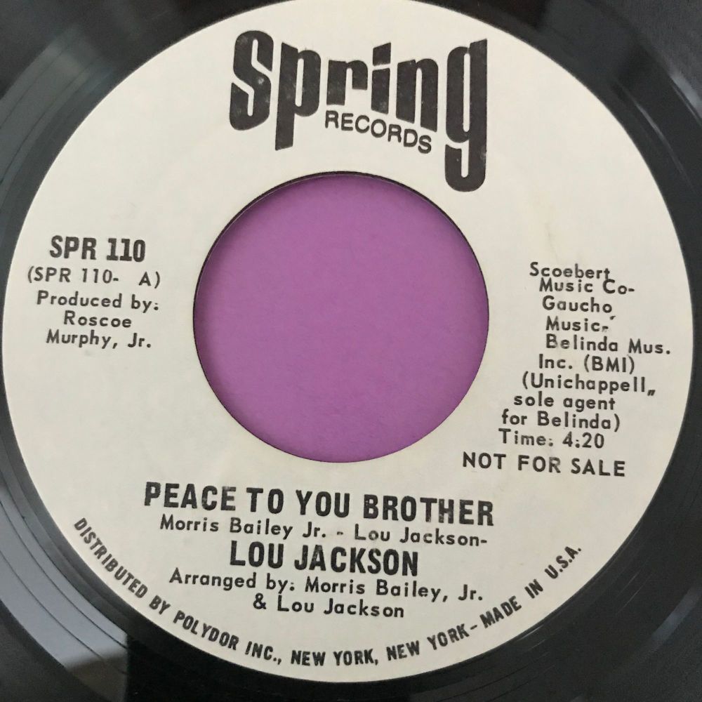 Lou Jackson-Peace to you brother-Spring WD E+