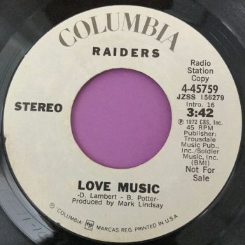 Raiders-Love music-Columbia WD E+