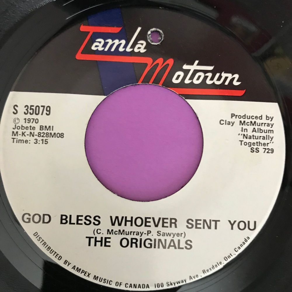 Originals-God bless whoever sent you-Canadian Tamla E+