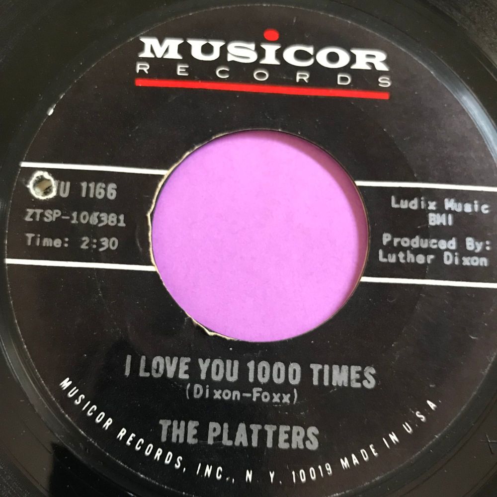 Platters I Love You 1000 Times Musicor E midas touch records