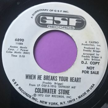 Coldwater Stone-When he breaks your heart/ Outside love affair-GSF WD E+