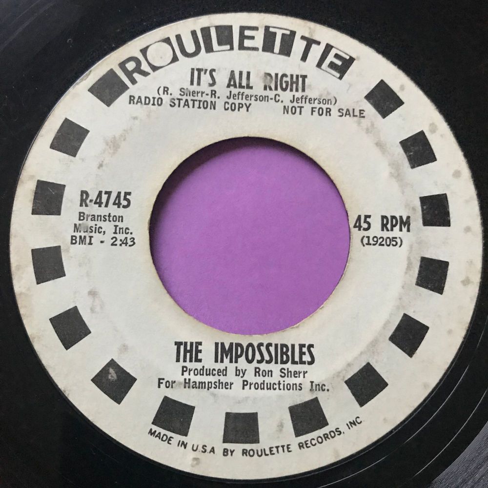 Impossibles-It's all right-Roulette WD vg+