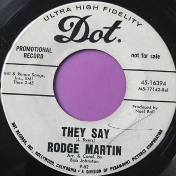 Rodge Martin-They say-Dot WD wol E