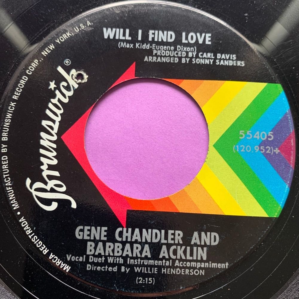 Gene Chandler & Barbara Acklin-Will I find love-Brunswick E