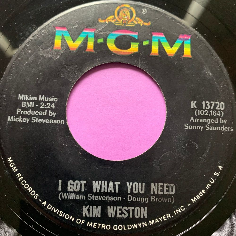 Kim Weston-I got what you need-MGM E+