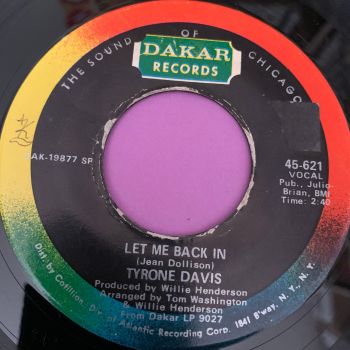 Tyrone Davis-Let me back in-Dakar E+