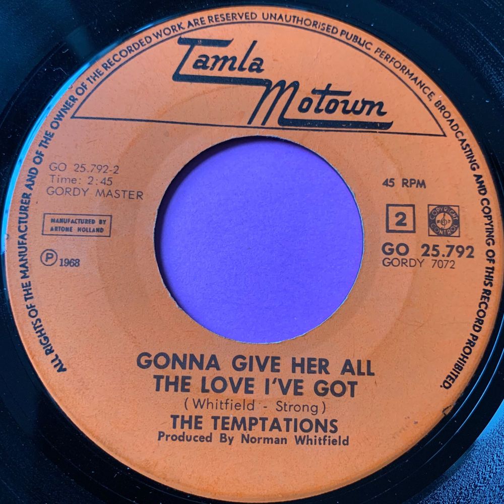 Temptations-Gonna give her all the love I got-Dutch Tamla Motown noc E