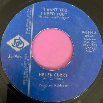 Helen Curry-I want you I need you-Ja-Wes E+