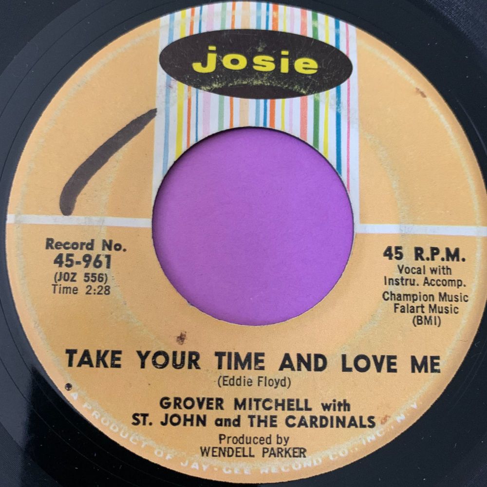 Grover Mitchell-Take your time and love me-Josie vg+