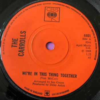 Carrolls-We're in this thing together-UK CBS E