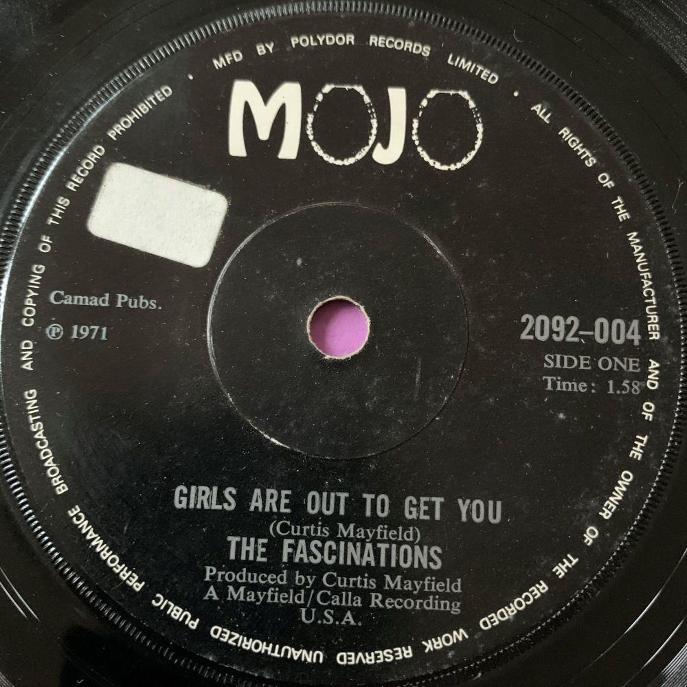 Fascinations-Girls are out to get you-UK Mojo stkr E