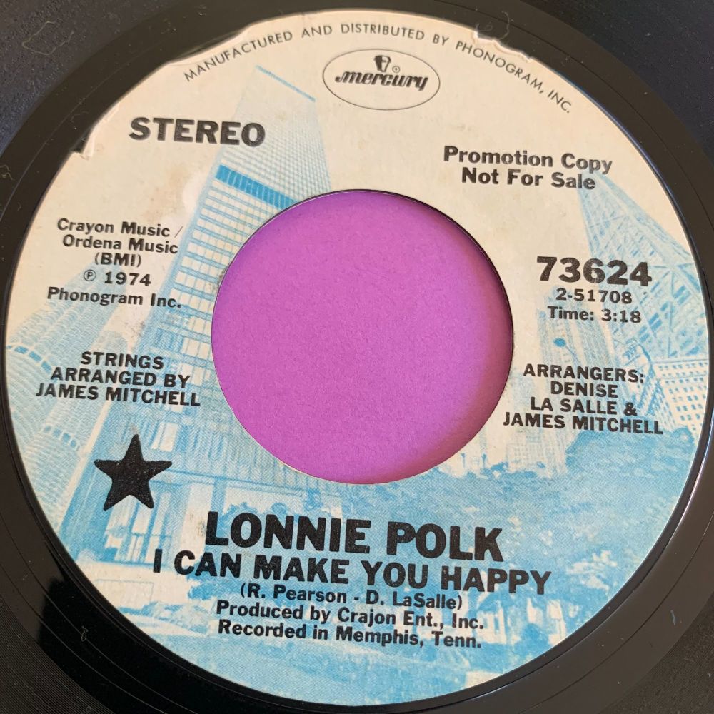 Lonnie Polk-I can make you happy-Mercury Demo E