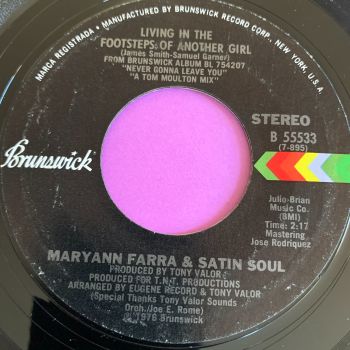 Maryann Farra & Satin Soul-Living in the footsteps-Brunswick E