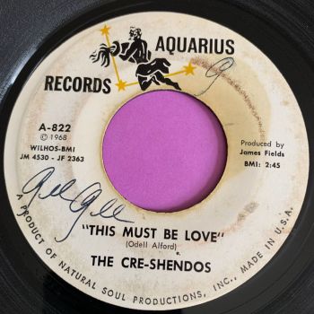 Cre-Shendos-This must be love-Aquarius WD wol vg+