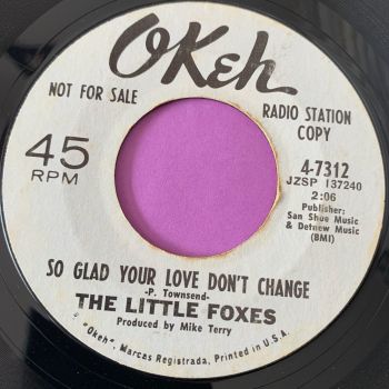 Little Foxes-Love was made to order/ So glad your love don't shange-Okeh WD E