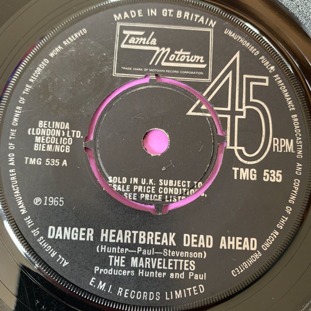 Marvelettes-Danger heartbreak dead ahead-TMG 535 E+