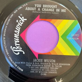 Jackie Wilson-You ought about a change in me-Brunswick E+