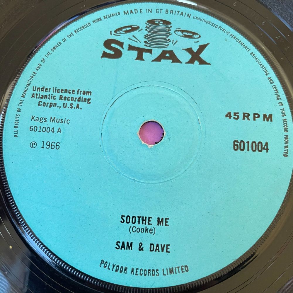 Sam & Dave-Soothe me-Stax UK  E