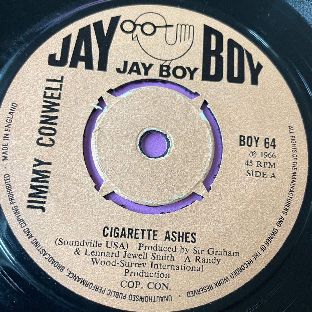 Jimmy Conwell-Cigarette ashes-UK Jayboy E+