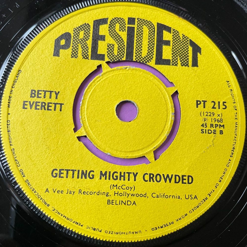 Betty Everett-Getting mighty crowded-UK President E+