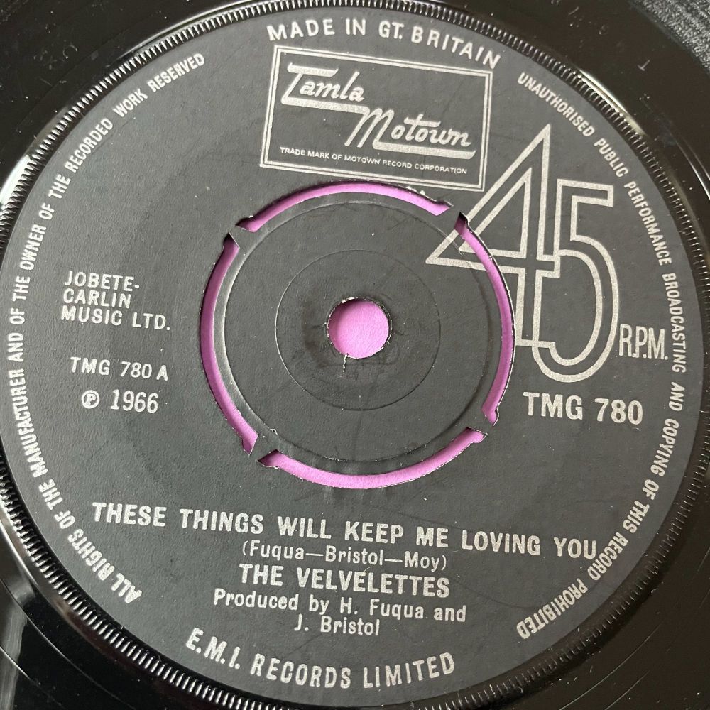 Velvelettes-These things will keep me loving you-TMG 780 vg+