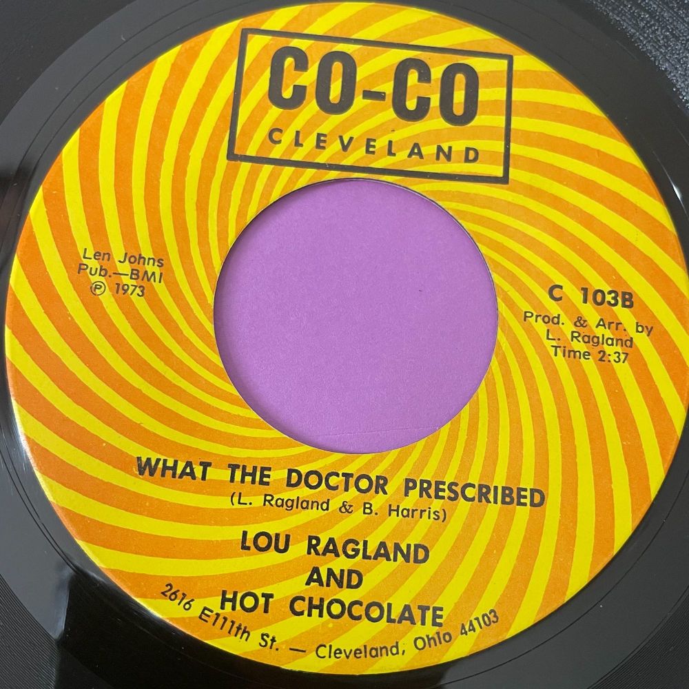 Lou Ragland and Hot Chocolate-What the doctor Prescribed-Co-Co E+