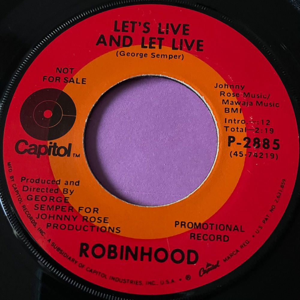 Robinhood-Let's live and let live-Capitol E+