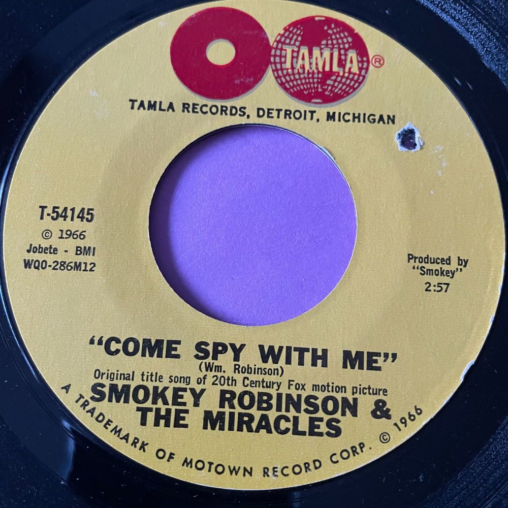 Miracles-Come spy with me-Tamla Globes E+