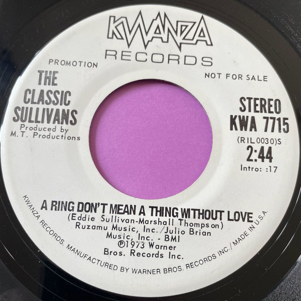 Classic Sullivans-A ring don't mean a thing without love-Kwanza WD E+