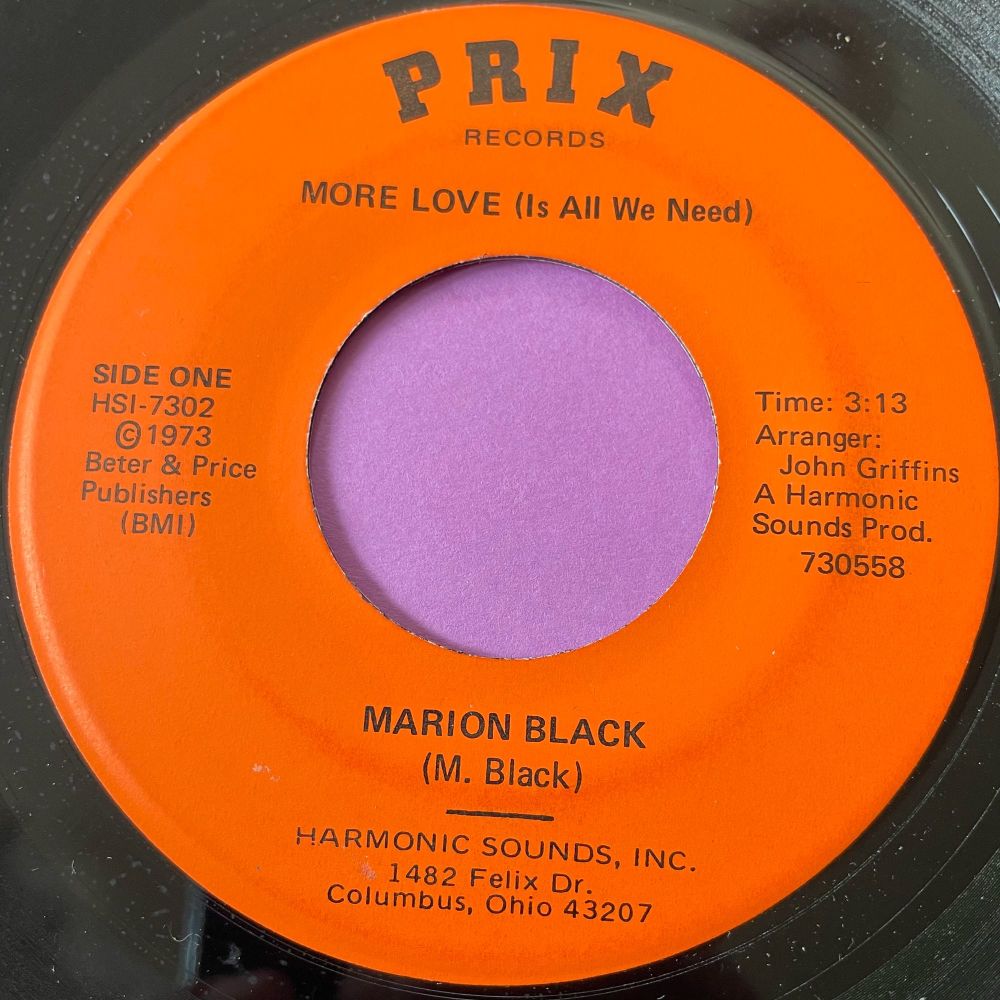 Marion Black-More love-Prix E+