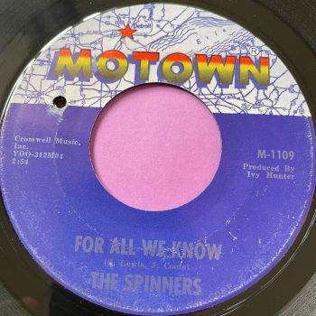 Spinners-For all we know-Motown E+
