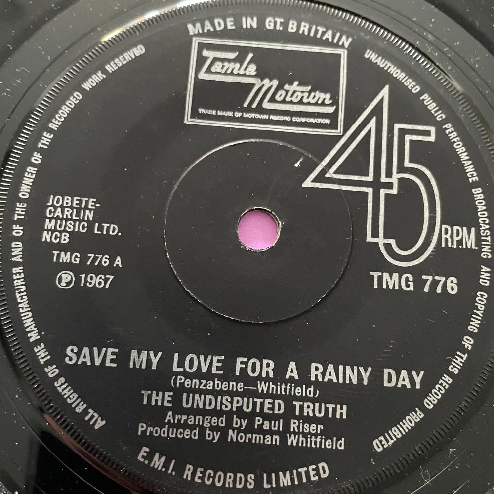 Undisputed Truth-Save my love for a rainy day-TMG 776 E+