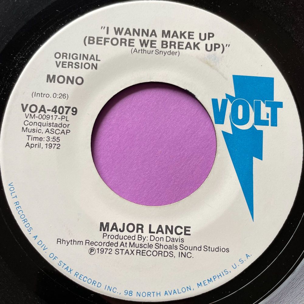 Major Lance-I wanna make up-Volt Demo E+