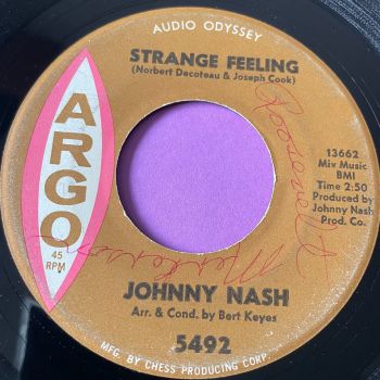 Johnny Nash-Strange feeling-Argo vg+