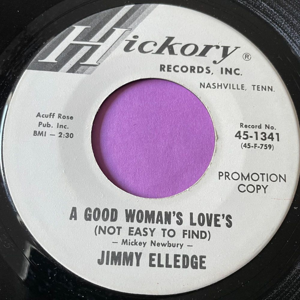 Jimmy Elledge-A good woman's love's-Hickory WD E+