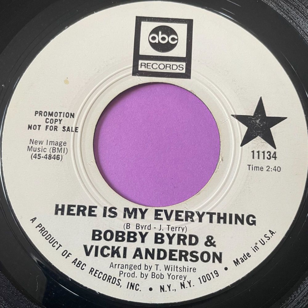 Bobby Byrd & Vicki Anderson-Here is my everything/ Loving you-ABC WD E+