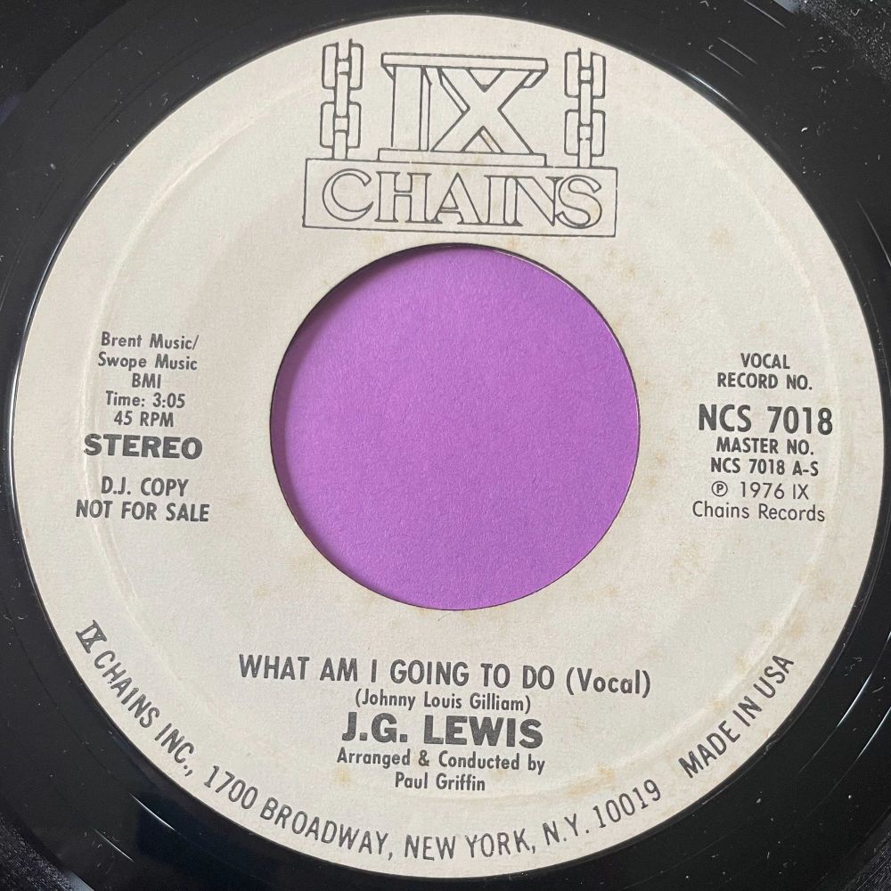 J.G Lewis-What am I gonna do-ix Chains WD E+