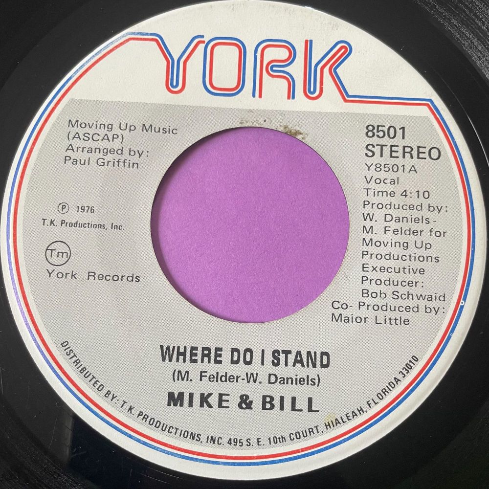 Mike & Bill-Where do I stand-York vg+
