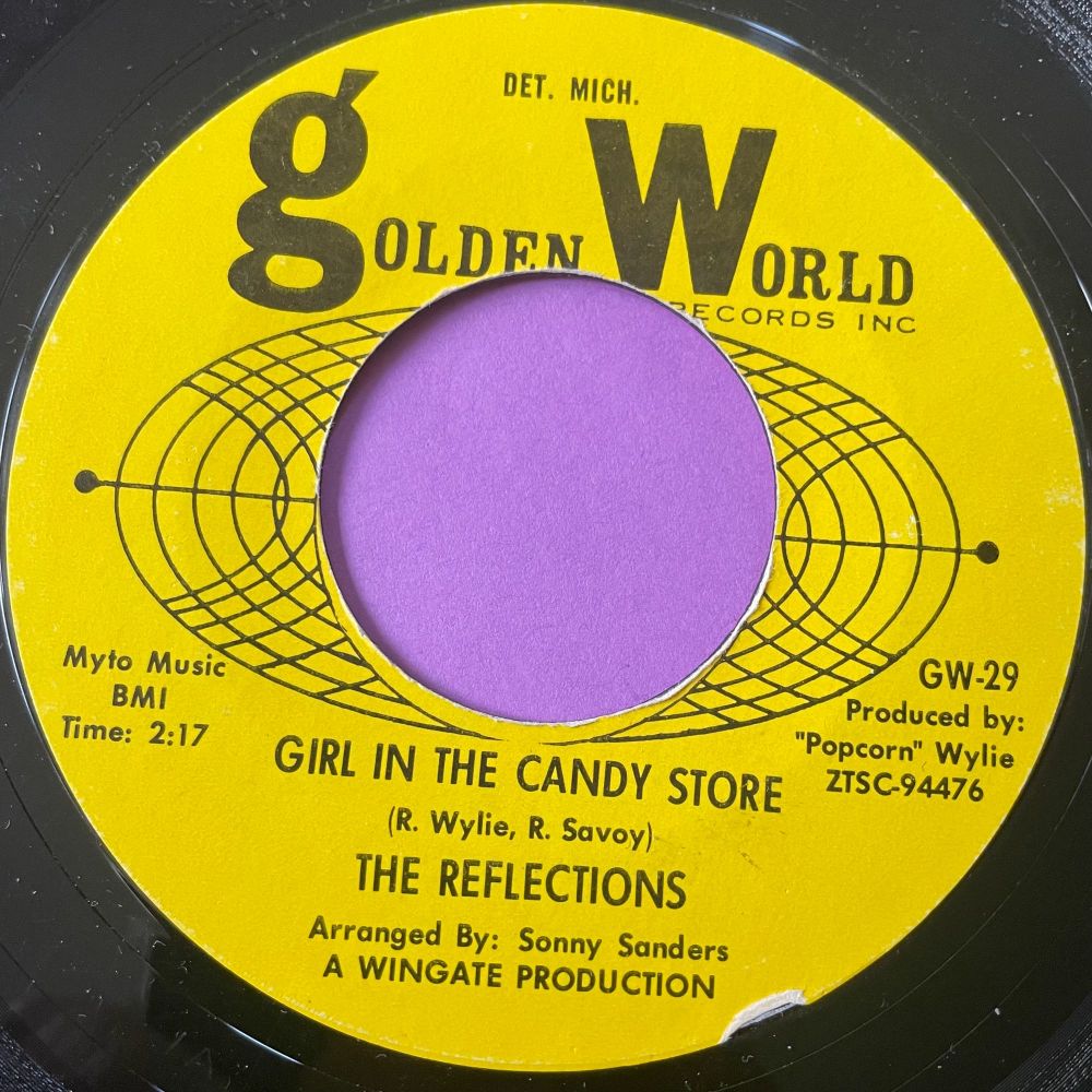 Reflections-Girl in the candy store-Golden world 