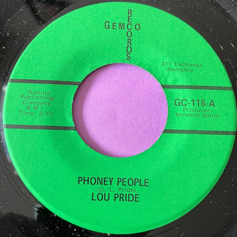 Lou Pride-Phoney people-Gemco M-