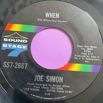 Joe Simon-When-Sound Stage 7-E+