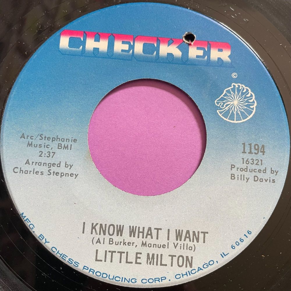 Little Milton-I know what I want-Checker E+