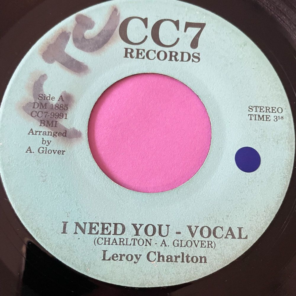 Leroy Charlton-I need you-CC7 wol E