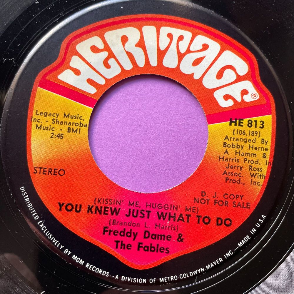 Freddy Dame-You knew just what to do-Heritage E+