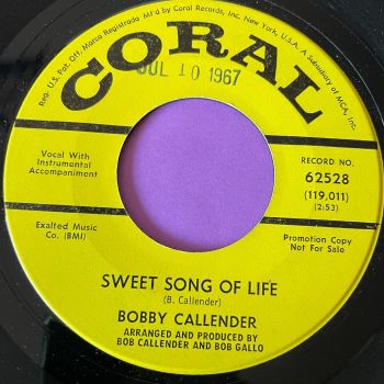 Bobby Callendar-Sweet song of life-Coral Demo E+