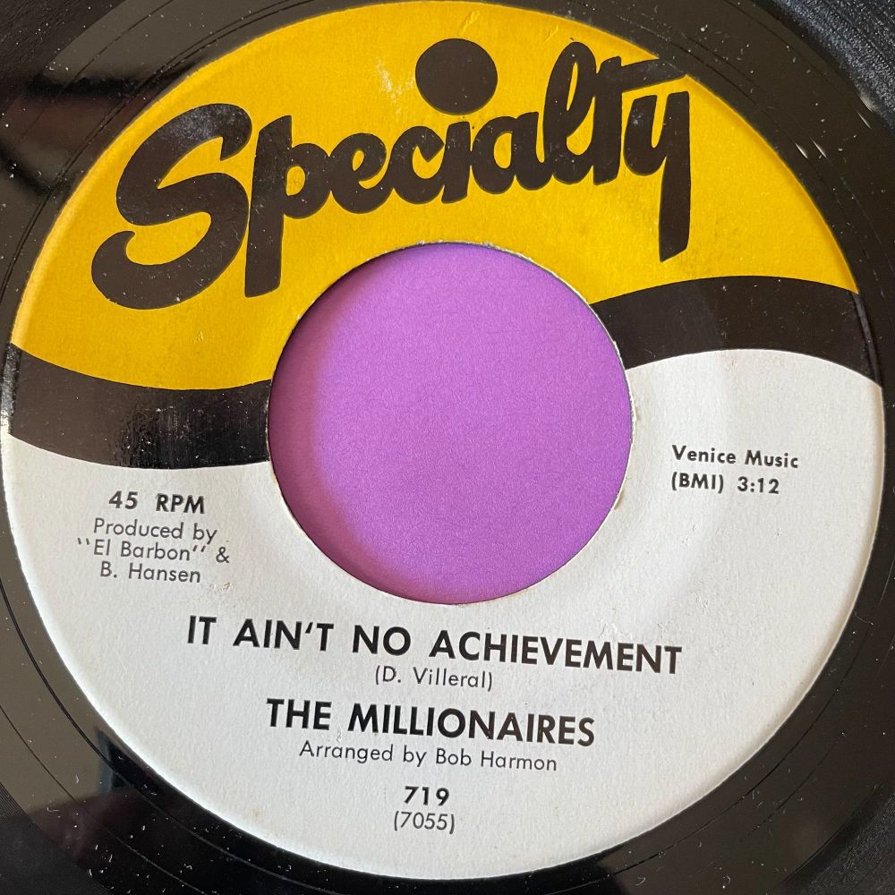 Millionaires-It ain't no achievement-Speciality E+