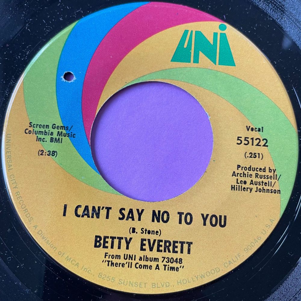 Betty Everett-I can't say no to you-Uni M-