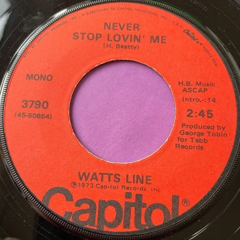 Watts Line-Never meant to love you-Capitol E+